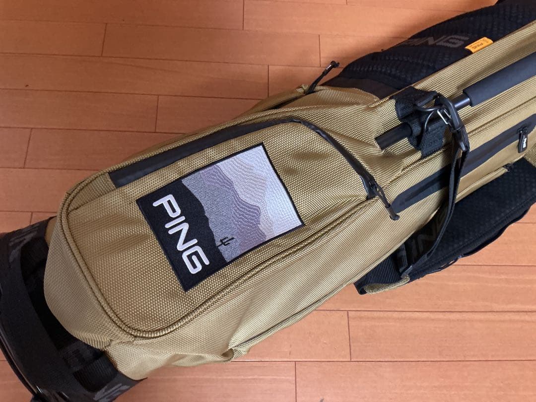PING キャディバッグ マウンテン CB-P201 ベージュ 軽量